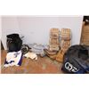 Image 1 : *Vintage Goalie Pads, Glove, Gear in Bag (Size Large)