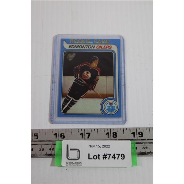 Wayne Gretzky Rookie Card (Reprint) - Bodnarus Auctioneering