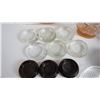 Image 2 : Glass Bread Pan - Cup Coasters - Pink Glass Items - Furniture leg Floor Protectors- Tea Pot - Misc I