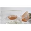 Image 3 : Glass Bread Pan - Cup Coasters - Pink Glass Items - Furniture leg Floor Protectors- Tea Pot - Misc I
