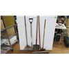 Image 1 : *Shovel - Rake - Handle - (2) Brooms