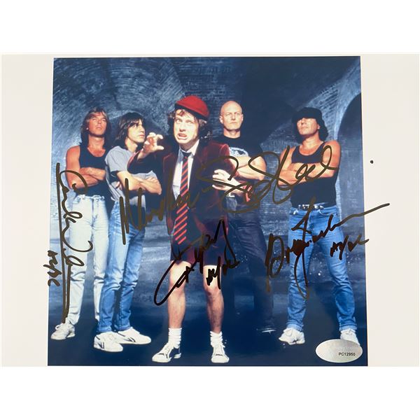 AC/DC band signed photo