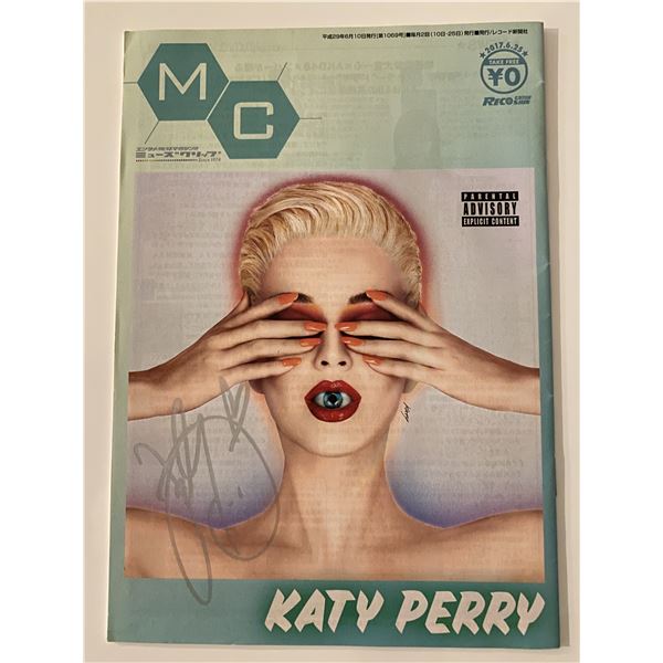 Katy Perry signed magazine