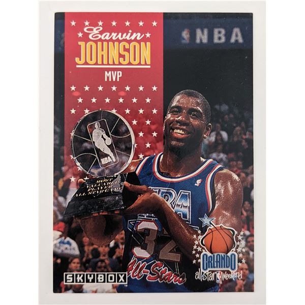 Magic Johnson Basketball Trading Card - Skybox All-Star MVP #310 1992