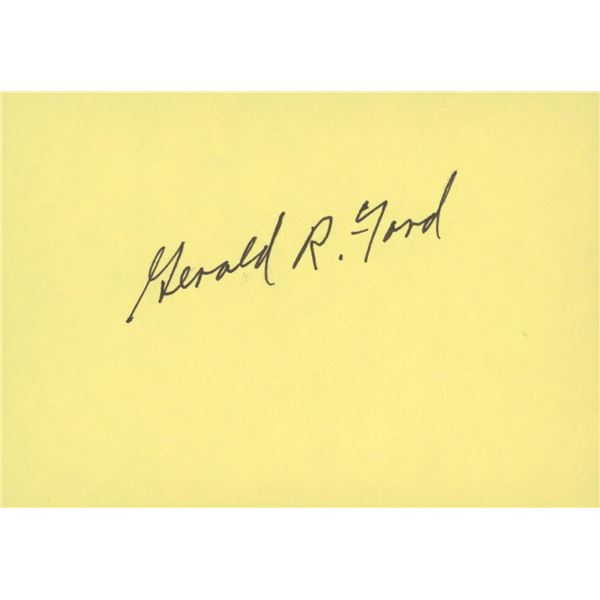 Gerald Ford signature cut