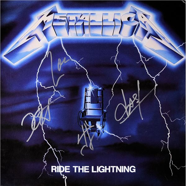 Metallica signed Ride The Lightning album