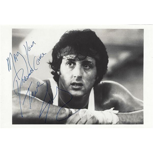 Rocky Sylvester Stallone signed movie photo