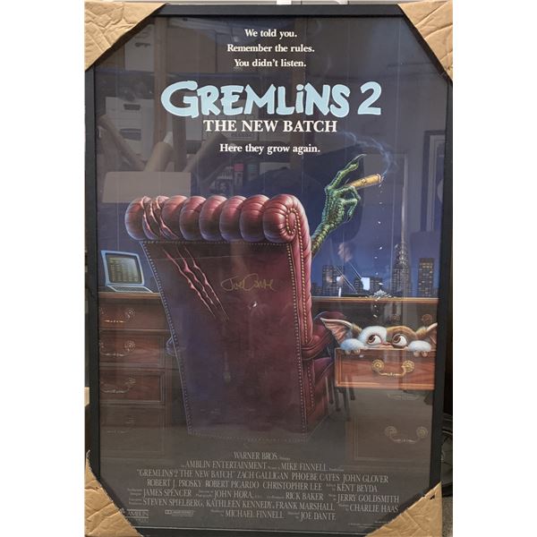 Joe Dante Gremlins 2 signed poster