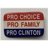 Image 1 : Bill Clinton Presidential campaign button- 1992