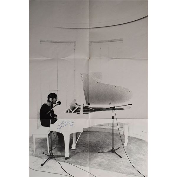 John Lennon signed Imagine insert poster