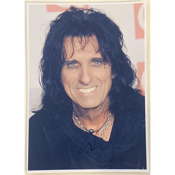 Alice Cooper signed photo