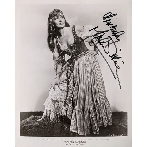 Marlene Dietrich signed photo