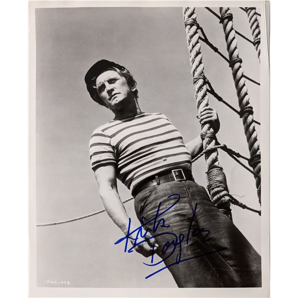 Kirk Douglas signed photo