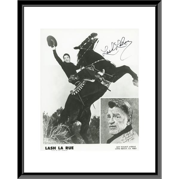 Lash La Rue signed photo