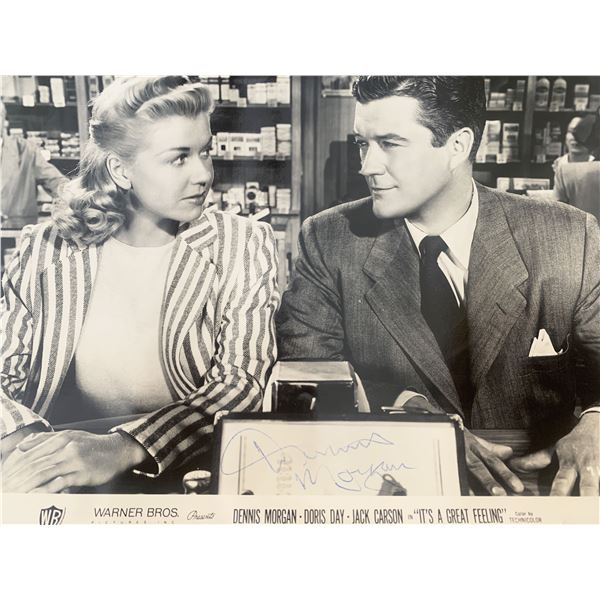 Dennis Morgan signed photo