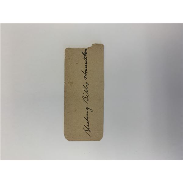 Billy Hamilton original signature