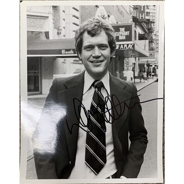 David Letterman signed photo