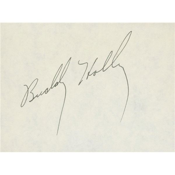 Buddy Holly signature cut