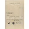 Image 1 : Daniel W. Bell signed letter