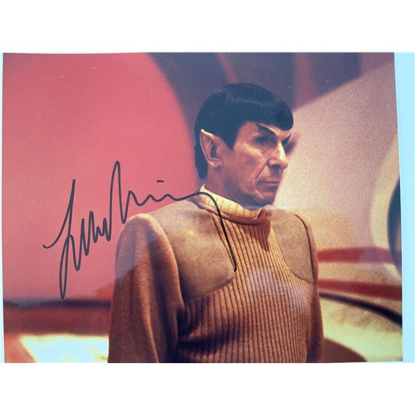 Star Trek Leonard Nimoy signed photo