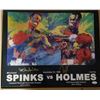Image 1 : Larry Holmes & Michael Spinks signed  Neiman poster JSA coa