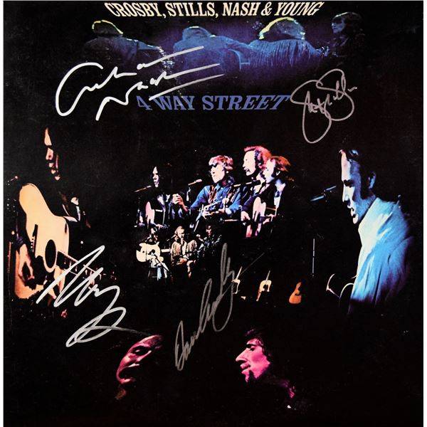 Crosby, Stills, Nash & Young 4 Way Street signed album