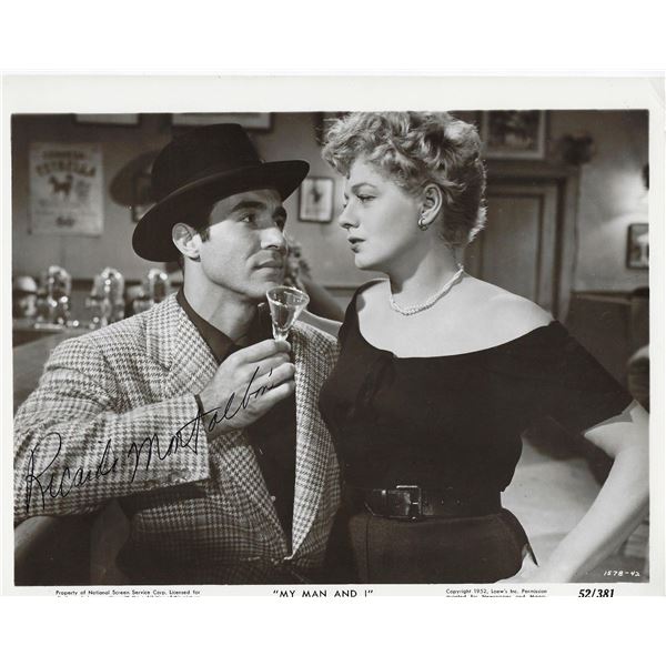 Ricardo Montalb‡n signed movie photo