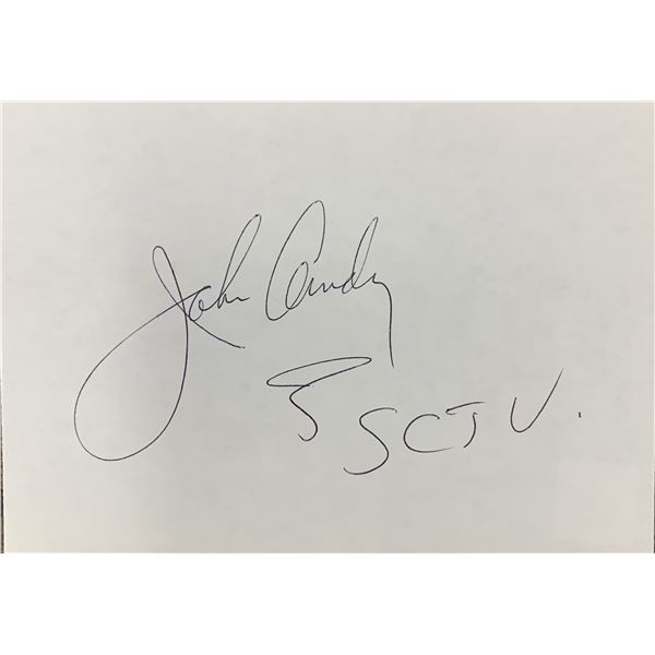 John Candy original signature