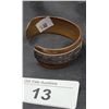 Image 3 : BEAUTIFUL COPPER/SILVER WEST COAST NATIVE ETCHED BRACELET