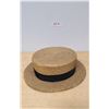 Image 2 : 1890'S MEN'S STRAW BOATER HAT BY CHARRIERE OF FRANCE