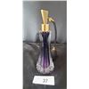Image 2 : LARGE AMETHYST ART GLASS PERFUME BOTTLE W/ATOMIZER