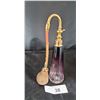 Image 2 : LARGE AMETHYST ART GLASS PERFUME BOTTLE W/ATOMIZER