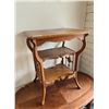 Image 2 : ANTIQUE OAK EASTLAKE OCCASIONAL TABLE, NO SHIPPING
