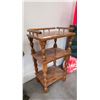 Image 2 : VINTAGE WOOD TELEPHONE STAND, NO SHIPPING