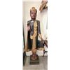 Image 1 : LARGE ORNATE BEAUTIFULLY CARVED GODDES OF COMPASSION WOOD STATUE, NO SHIPPING