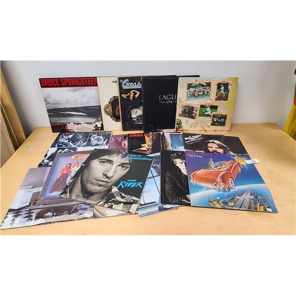 TWENTY ASSORTED ROCK RECORDS