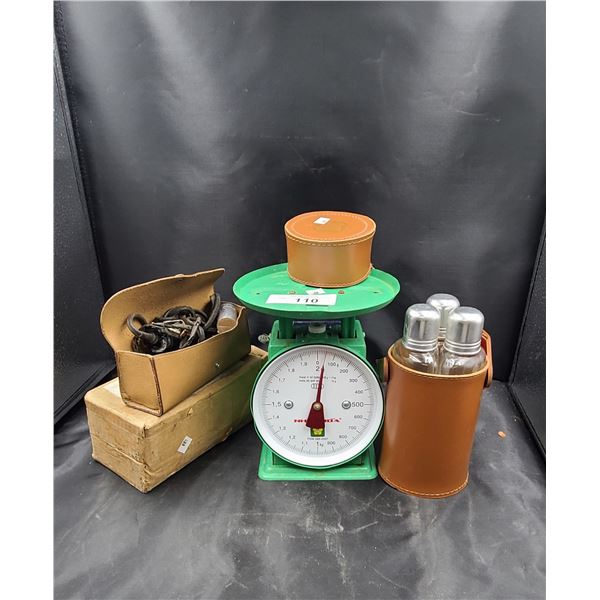 KITCHEN SCALE & COLLECTIBLES