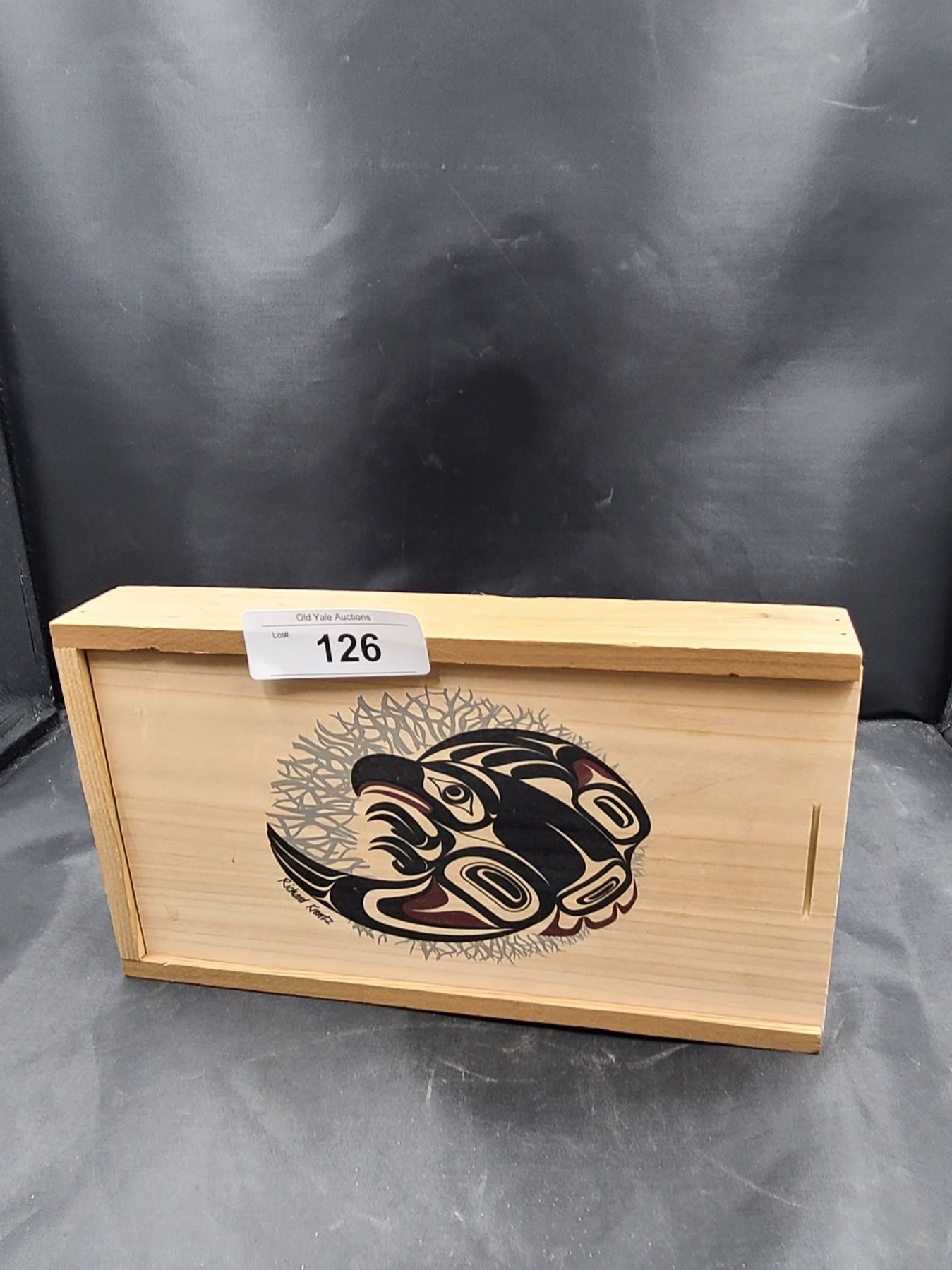 WEST COAST SALISH CEDAR KEEPSAKE BOX BY RICHARD KRENTZ