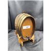 Image 1 : VINTAGE WOODEN BARREL LIQUOR DISPENSER W/STAND