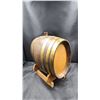 Image 2 : VINTAGE WOODEN BARREL LIQUOR DISPENSER W/STAND