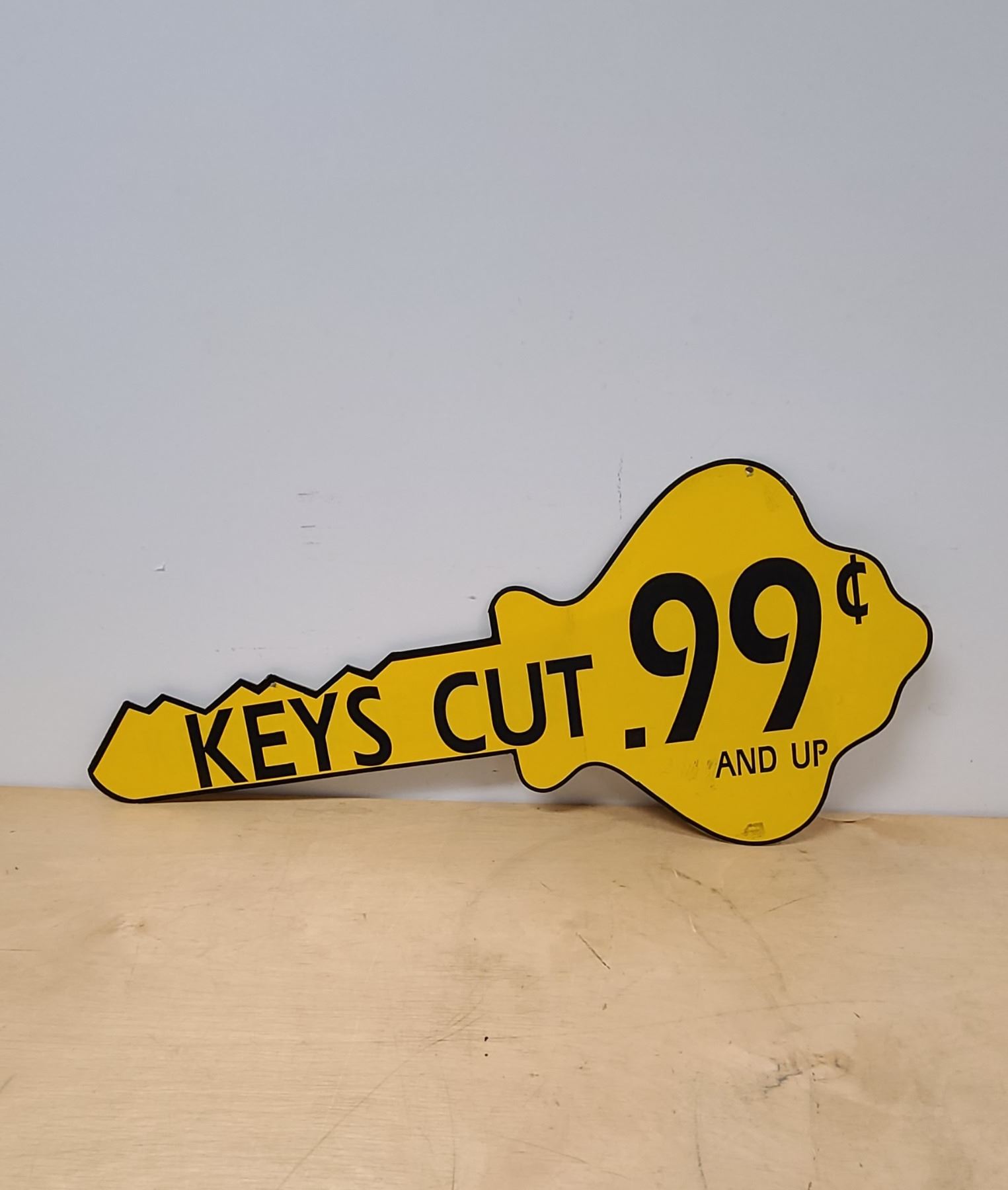 VINTAGE DOUBLE SIDED KEY SIGN