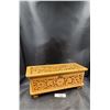Image 1 : BEAUTIFUL SCROLLWORK WOOD JEWELRY BOX