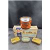 Image 1 : FIVE VINTAGE COLLECTIBLE TINS & BOX