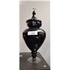 Image 1 : LARGE AMETHYST ART GLASS LIDDED VASE