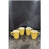Image 1 : FOUR YELLOW HYCROFT MUGS-NOS