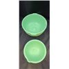 Image 2 : TWO VINTAGE JADEITE STAND MIXER BOWLS