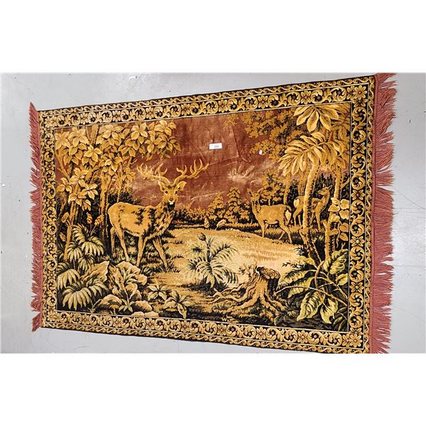 VINTAGE DEER TAPESTRY