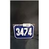 Image 1 : VINTAGE PORCELAIN ADDRESS PLATE