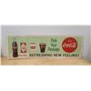 Image 1 : VINTAGE DRINK COCA-COLA CARDBOARD SIGN