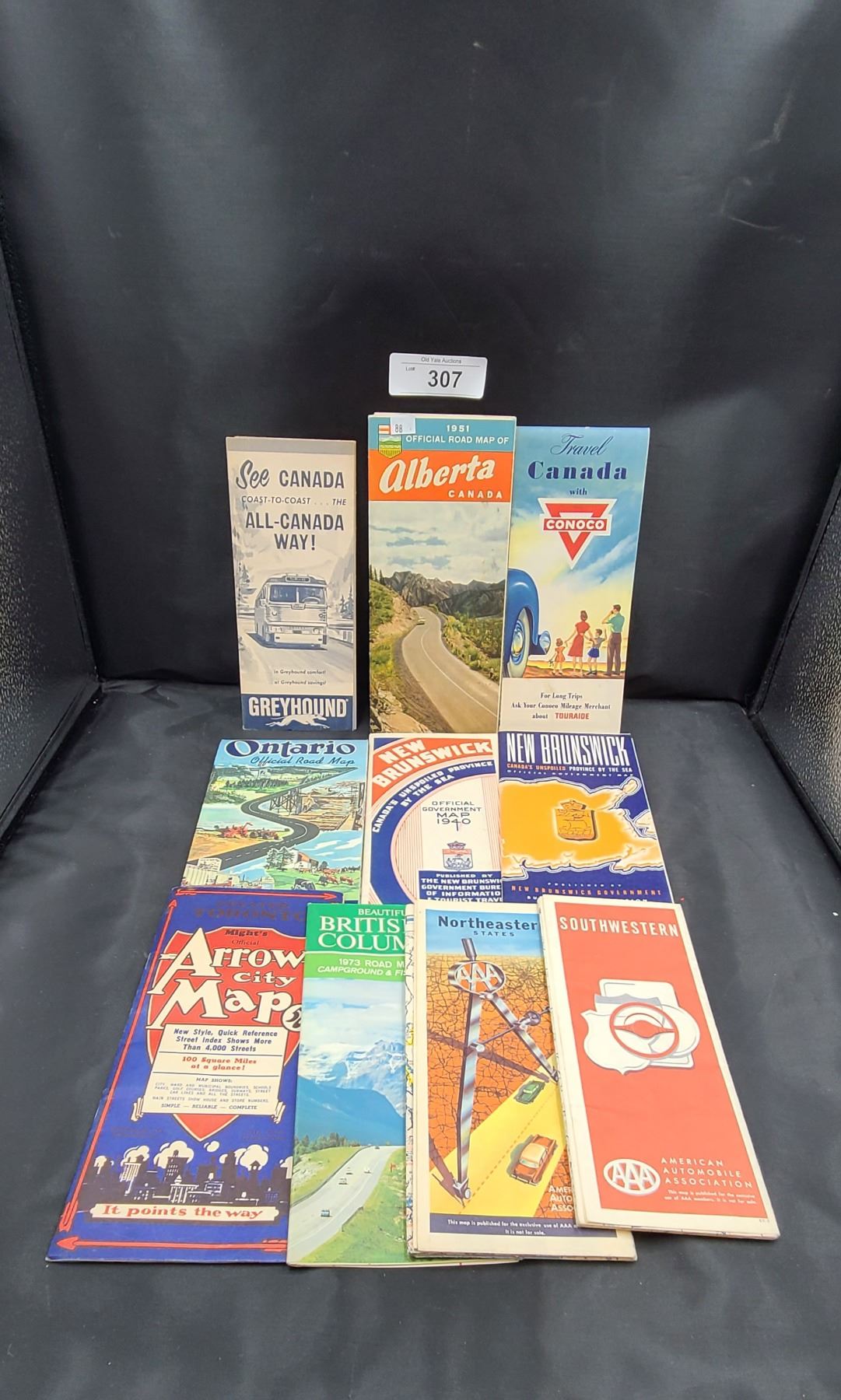 10 VINTAGE ROAD MAPS